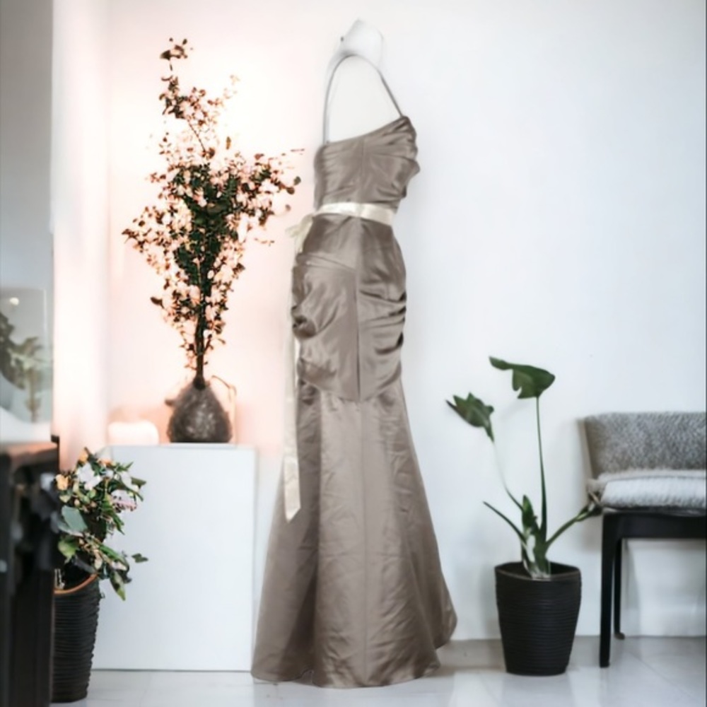 Wtoo by Watters & Watters Nordstrom Gray Bridesmaid Gown Size 6 - Picture 9 of 11